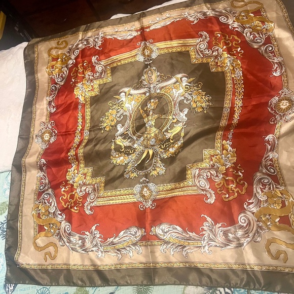 Vintage Baroque Print Scarf - Picture 1 of 10